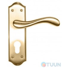 Mandelli 450 Ande handle, matte brass, with handle