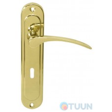Handle on the bar 119/009 (200 * 40mm) 72mm polished brass