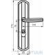 Handle on the BR-33 strip, matte nickel, right