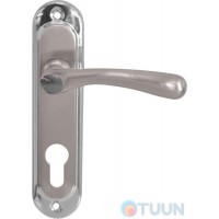 Ручка на планке BRUNO 910K6 мат никель/хром (до мех. 1025)