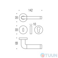 Ручка Colombo Taipan LC11 зол / шіповн прор.