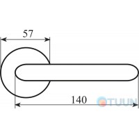 Fimet 147P-269 F04 Flora handle chrome/porcelain R f/z