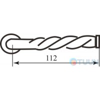 Ручка дверная IBFM 435/T черная R ф/с