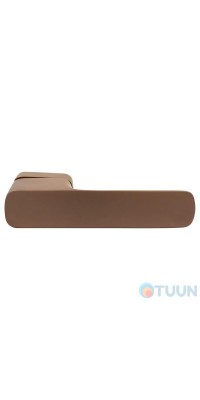 Дверна ручка на розетці M&T Minimal2.0 147834 TIN-B титан/коричневий матовий R ф/з