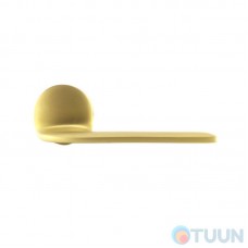 Door handle on rose M&T Down 147407 TIN-A titanium/brass matte R f/z