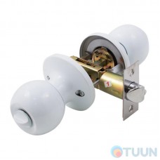 Knob 607 BL ET white with key