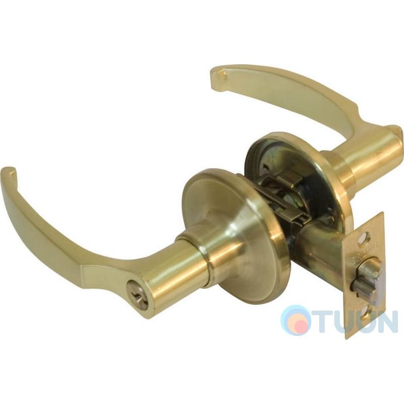 Handle lock 878 SB matte brass cl.