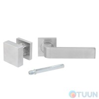Ручка нажимная / Кноб Fimet 174-211BIC / 306 PZWL F.05 Ring мат хром