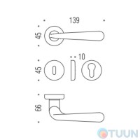 Colombo Robodue CD 51 handle, full brass R f/s (50 times)