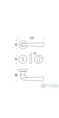 Colombo Robodue CD 51 handle, full brass R f/s (50 times)