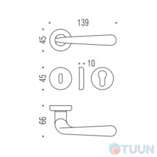 Colombo Robodue CD 51 handle, full brass R f/s (50 times)