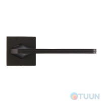 RDA Apollo door handle on rosette, matte black