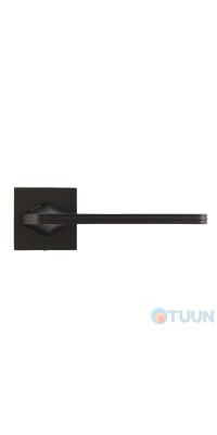 RDA Apollo door handle on rosette, matte black
