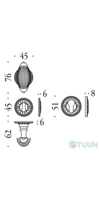 Colombo Louis XVI KLU15RB-AG silver