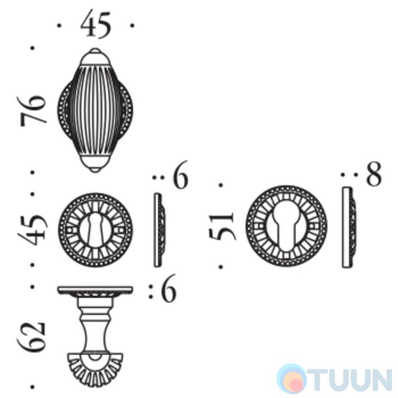 Colombo Louis XVI KLU15RB-AG silver