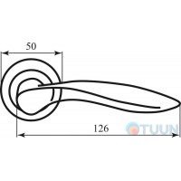 Ручка Antares CM 150 R59 хром/мат никель ф/з