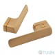 Дверная ручка на розетке M&T Minimal2.0 147902 Left TIN-A титан/латунь матовая, в комплекте с WC