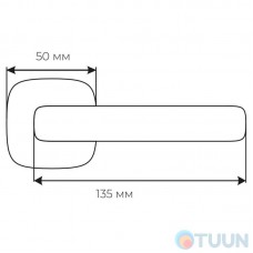 Fimet handle 1354-213 F05 Corsa matt chrome R f/z