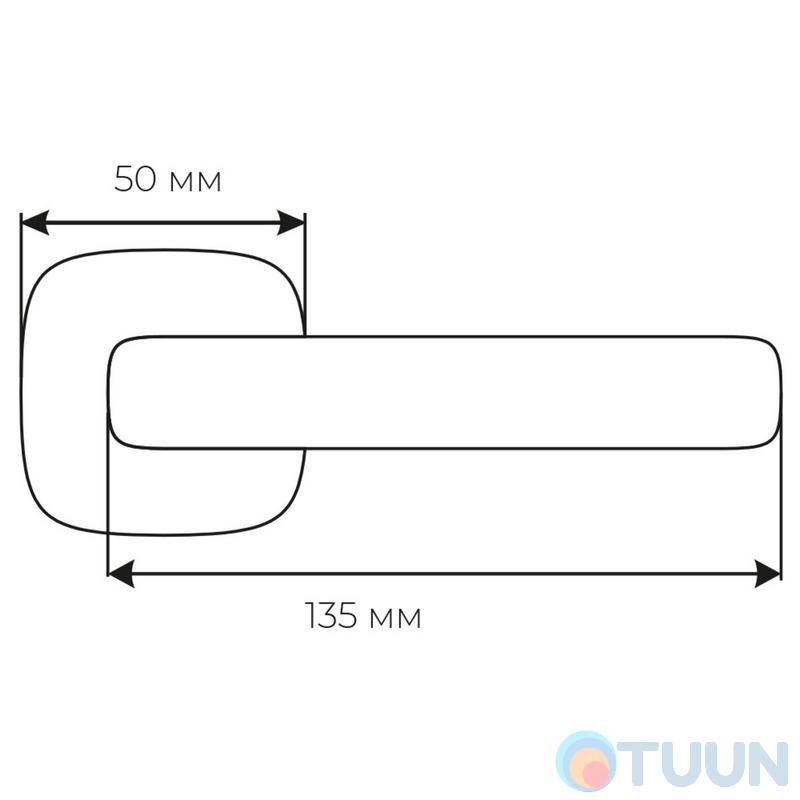 Ручка Fimet 1354-213 F05 Corsa мат хром R ф/з
