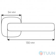 Comit Grand R59 handle, square 130 mm, chrome / matte nickel R f/z