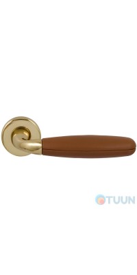 Olivari Club handle, semi-brass / light brown leather R f / s