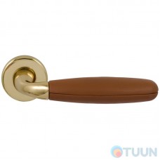 Olivari Club handle, semi-brass / light brown leather R f / s