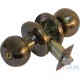Knob knob 607 (3587) AB ant.brass with key