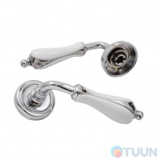 Fimet handle 198-266 F04 Anastasia chrome/white R f/z