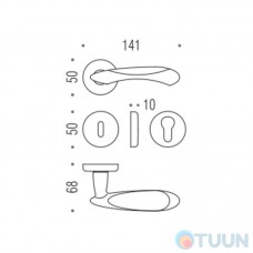 Colombo Talita LC21 handle matt chrome / chrome R f / z