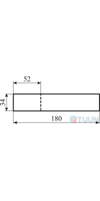 Tupai Ручка DEDOS 3094 хром матовий R ф/з