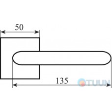 Fimet handle 1352-211B F04 Pura chrome R f/z