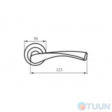 Handle Vela CM 170 R59 matte ant brass f/z