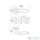 Colombo Mach CD 81 RSMY handle, matt chrome, R class