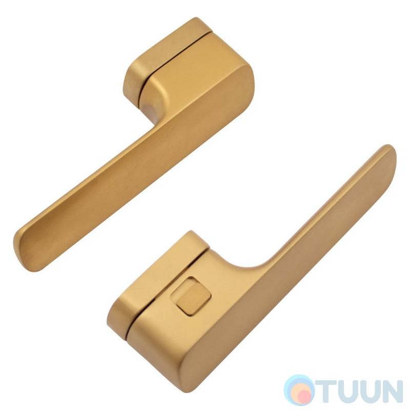 Дверна ручка на розетці M&T Minimal2.0 147896 Right TIN-A титан/латунь матова, в комплекті з WC