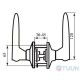 Handle lock RDA 861 coffee