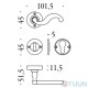 Colombo Settecento handle KSE11RY-BR bronze R kl