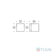 Ручка Colombo Square LC15 квадратный мат хром R кл