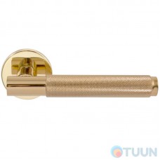 Rosette handle Fimet Marion 1444-208 F01 polished brass R f / z