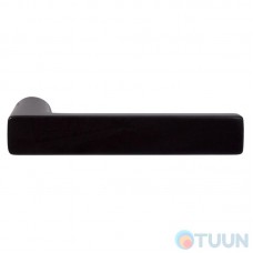 Door handle on rosette Nuda Baar black matte R f/z