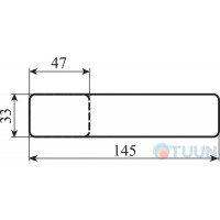 Ручка M&T Minimal Cr 000023 пол хром