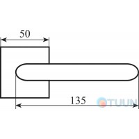 Fimet handle 1354-211B F05 Corsa matt chrome R f/z