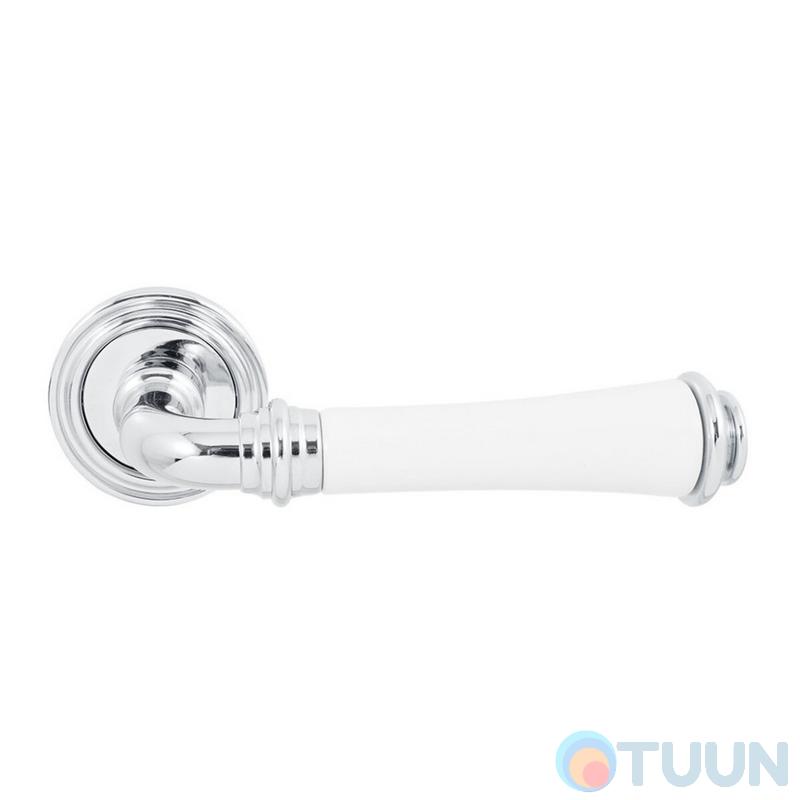 Ручка Fimet 1028P-261 F04 Tasha хром/білий фарфор R ф/з
