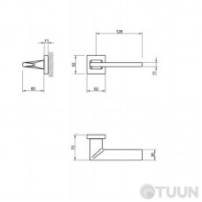 Tupai 4140 Q -03 chrome R handle