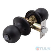 Ручка кнопка 607 CP MBC мат чорний з кл.