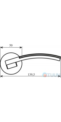 Handle Colombo Trama LC81 RSB chrome/matt chrome f/z