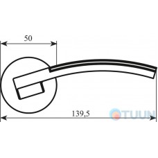 Handle Colombo Trama LC81 RSB chrome/matt chrome f/z