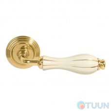 Fimet 148-269 F01 Lady handle, brass/ivory/gold stripe R, f/z