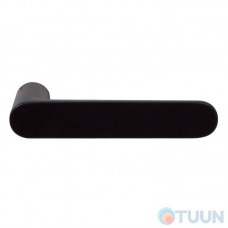 Door handle on rosette Nuda Pure black matte R f/z