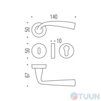 Ручка Colombo Edo MH11 мат.хром R ф/з