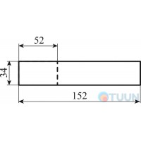 Ручка Tupai Melody Vario 3089 хром матовый R ф/з